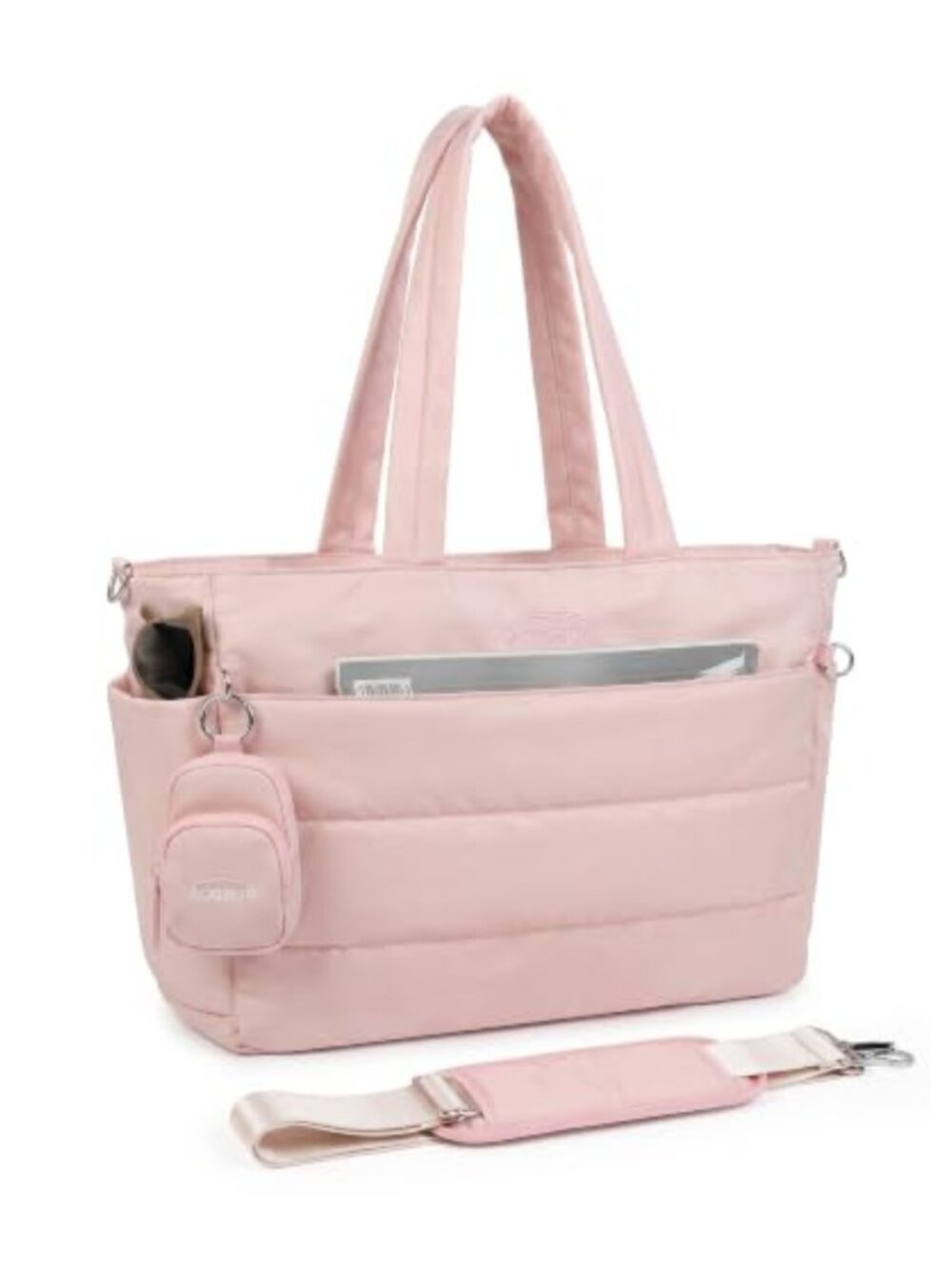 Puffy Tote Bag Water-Resistant Large Travel Work Beach Laptop Tote